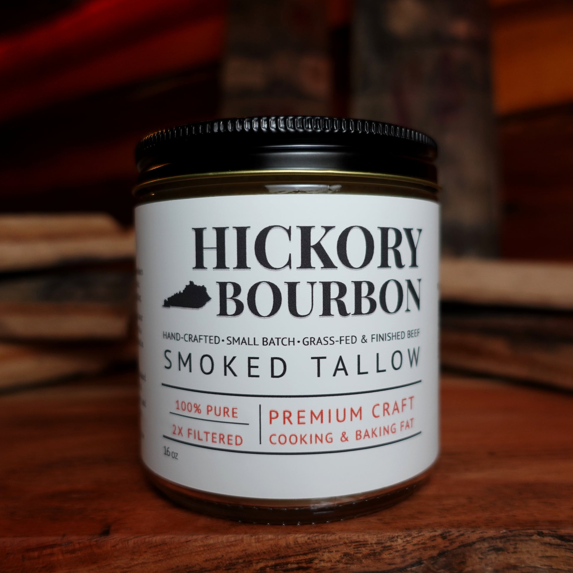 Hickory Bourbon Smoked Beef Tallow