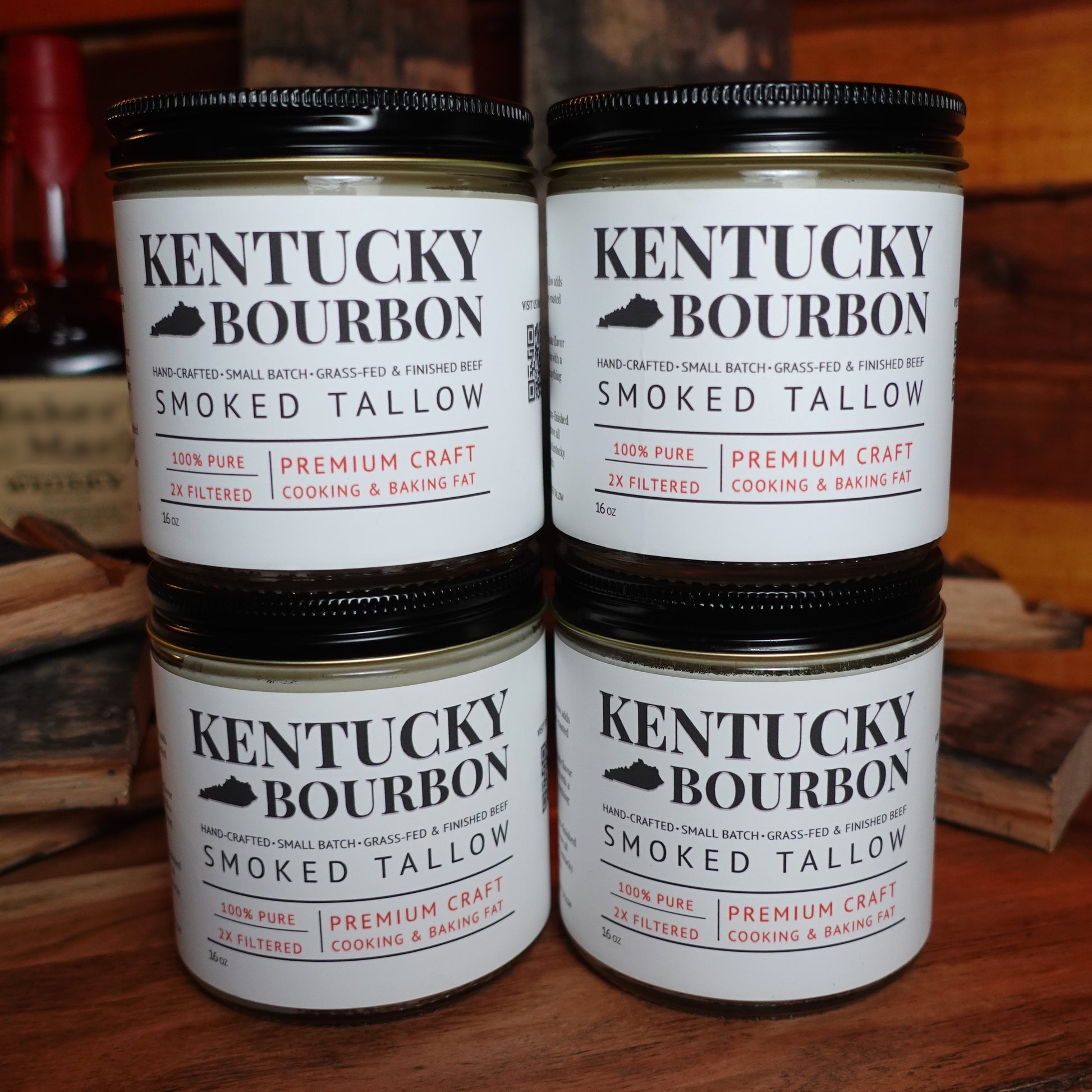 Kentucky Bourbon Smoked Tallow 4-Pack